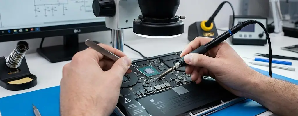 Atelier expert en Réparation MacBook et microsoudure
