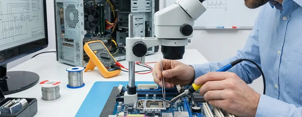 Atelier réparation PC portable et carte mère